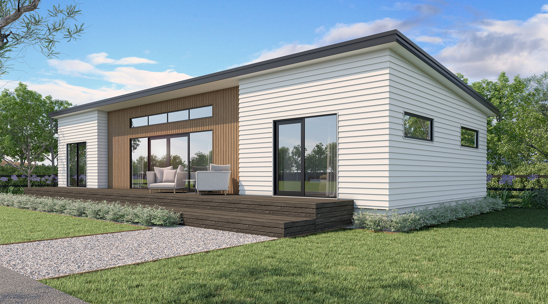 117m2 3 bedroom transportable house